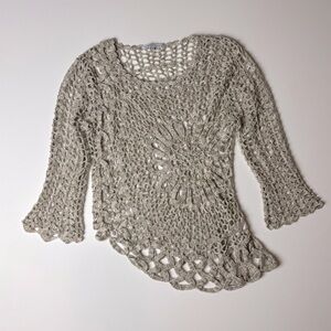Boho Asymmetrical Crochet Tempo Paris Top